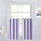 Yakamok Lilac Blue Room Darkening Window Curtains 52x36 Inch by Yakamok