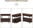 Solid Wood Retro Curved Console Table - Image 9