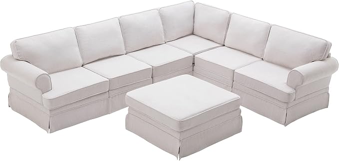 109.4" Fabric Upholstered Modular Sofa Collection, Modular Customizable by Unknown