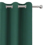 Blackout Curtains 52 x 90 Inch Long Dark Green Curtains Set of 2 Panels Room - Image 6