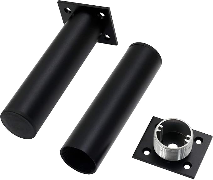 4 Pack Adjustable Furniture Legs Round 1.5" Dia Thickened Aluminum Alloy Sofa - Image 2
