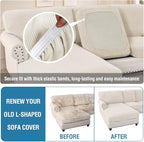 H.VERSAILTEX 2025 New Sectional Couch Covers 6 Pieces Stretch Sofa Covers - Image 6