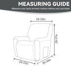 Cupuamon Recliner Chair Covers, Lazy Boy Recliner Covers Stretch Reclining - Image 2
