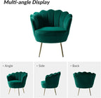 HULALA HOME Modern Velvet Accent Chair - Image 3