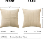 MIULEE Natural Beige Decorative Throw Pillow Covers - Image 7