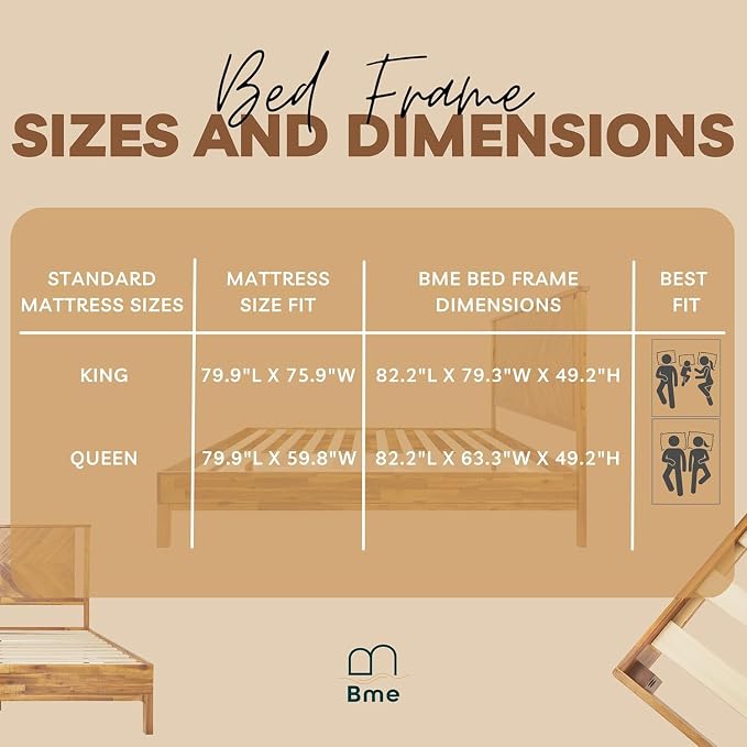 Bme Vivian 14 Inch Deluxe Bed Frame - Image 6