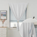 Thermal Blackout Curtains with Self-Adhesive Tape, No Rod No Drill Easy Install - Image 2