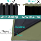 Yakamok Sage Blackout Curtains 84 Inches Long - Image 5