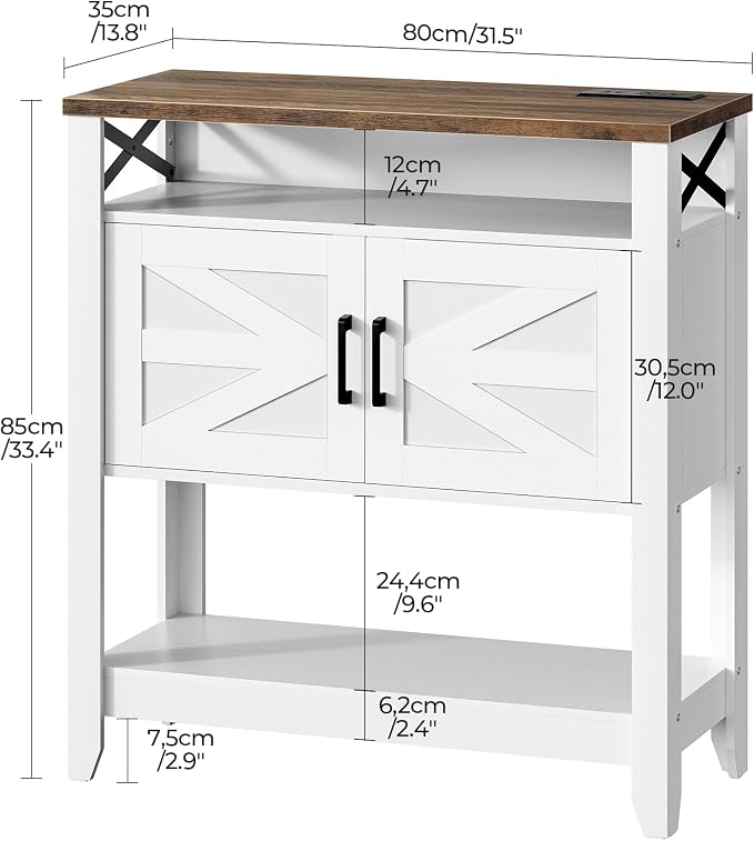CHOEZON Console Table, Farmhouse Sofa Table - Image 2