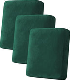 H.VERSAILTEX Velvet Stretch Couch Cushion Cover Plush Cushion Slipcover by HVERSAILTEX