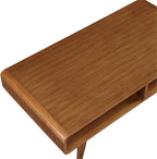 Boraam Zebra Series Halmstad Coffee Table, Rich Walnut - Image 6