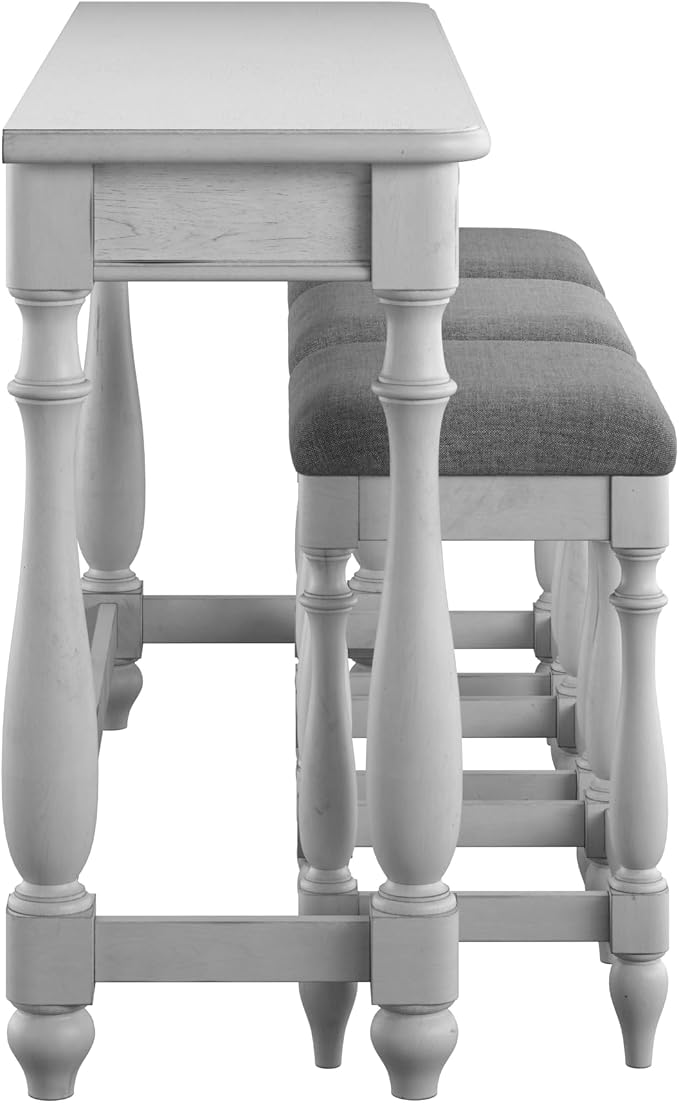 Wallace & Bay Mariano Oyster Shell 64" Wide Sofa Table - Image 5