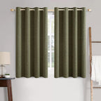 MIULEE 100% Blackout Linen Curtains by MIULEE