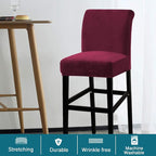 Turquoize Bar Stool Covers 4 Pack Bar Stool Covers - Image 2