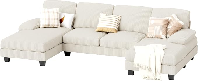 JUMMICO Sectional Couches for Living Room, U Shaped Couch - Image 7