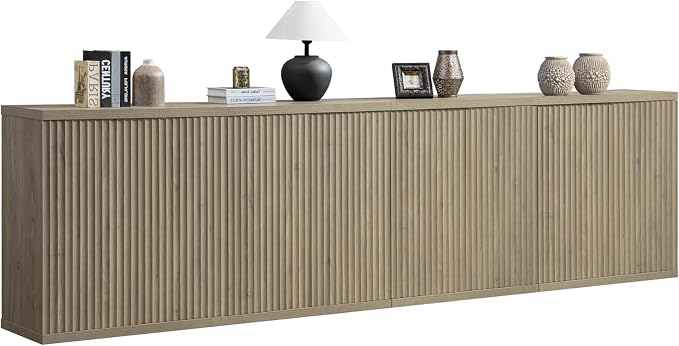 SICOTAS Buffet Cabinet with Storage Accent Sideboard Modern Credenza with Doors by SICOTAS