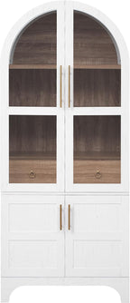 VilroCaz 71" Tall Arched Kitchen Pantry - Image 5