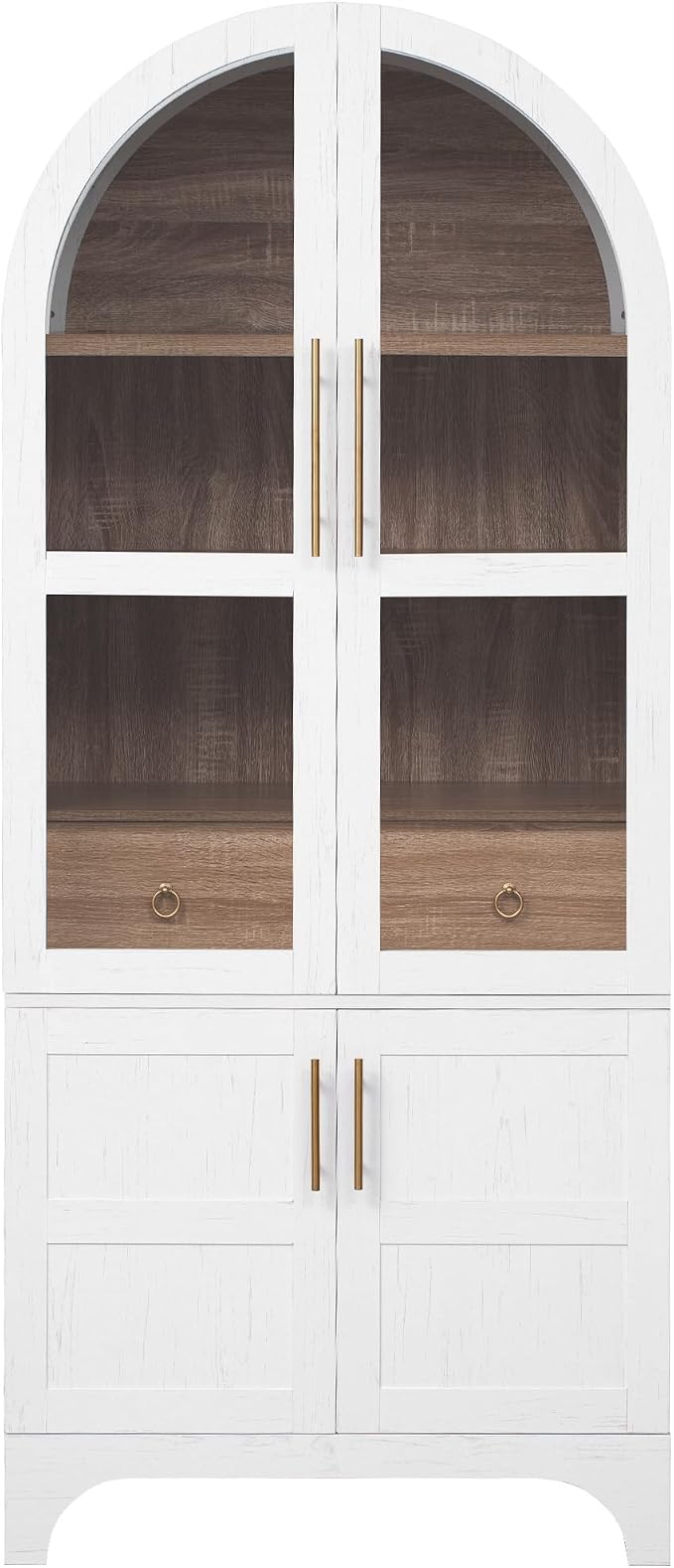 VilroCaz 71" Tall Arched Kitchen Pantry - Image 5