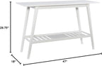 Linon Melissa White Mid Century Console Table - Image 16