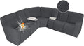 ALIECOM 100% Waterproof Recliner Sectional Couch Covers L Shape Stretch Corner by ALIECOM