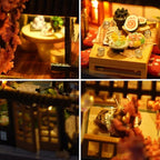 TOPBSFARNY Miniature Wooden Dollhouse Japanese House DIY Doll House Kit Villa - Image 5