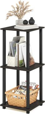 Furinno SIMPLISTIC Side Table Set of 2, 2-Tier Square Modern End Table - Image 7