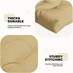 DANGHOOGY Wicker Chair Cushions, Waterproof Outdoor Loveseat Cushions - Image 5