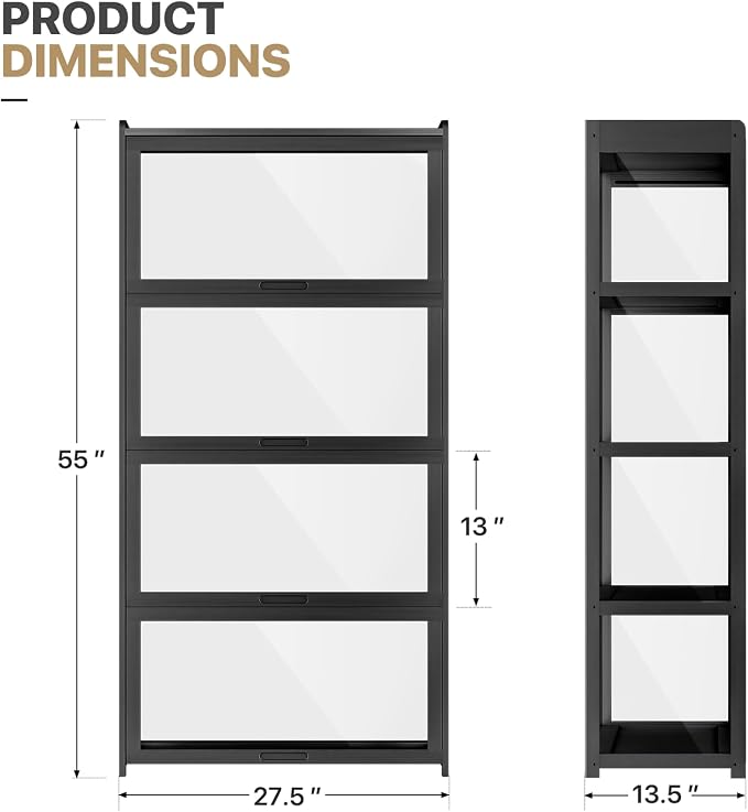 MoNiBloom 55" Curio Display Cabinet - Image 3