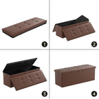 DocSafe Storage Ottoman Bench, Fireproof＆Waterproof Folding Bench - Image 8
