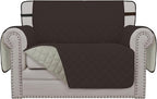 Easy-Going Reversible Couch Cover, Chair 30 in, Chocolate/Beige | Machine by Easy-Going