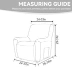 Cupuamon Recliner Chair Covers, Lazy Boy Recliner Covers Stretch Reclining - Image 2