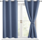 Blackout Curtains for Bedroom, 42 x 54 Inch, 2 Panels | Thermal Insulated & by Hiasan