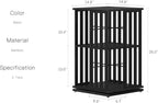 YOWOS Rotating Bookshelf Tower, 360° Display Spinning Bookcase, Bamboo - Image 2