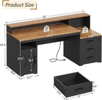 TVU Farmhouse Computer Desk - Image 2
