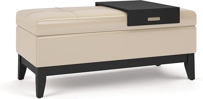 SIMPLIHOME Oregon Storage Ottoman Bench by SimpliHome