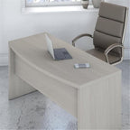 Bush Business Furniture Echo L Shaped Bow Front Office Desk in Gray Sand - Image 4