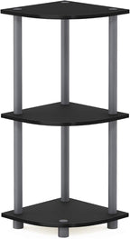 Furinno TURN-N-TUBE Corner Shelf, 3-Tier Corner Bookshelf, Display Storage - Image 6