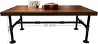 16'' x 43'' Industrial Pipe Table Leg Set - Image 3