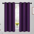 Yakamok Room Darkening Curtains 42x63 inch Length Purple-Living Room | 2 panels by Yakamok