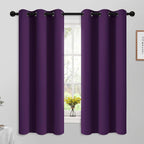 Yakamok Room Darkening Curtains 42x63 inch Length Purple-Living Room | 2 panels by Yakamok
