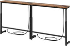 Kitstorack Behind Couch Table, Adjustable Height Narrow Console Table by Kitstorack