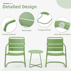 MELLCOM 3 Piece Patio Set, Small Patio Furniture Set - Image 3