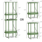 DGSANDGO Green Side Table with Charging Station, Side Tables Living Room - Image 2