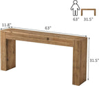 Reclaimed Solid Wood Console Table - Image 4