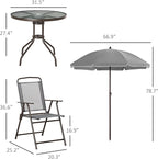 Outsunny 6 Piece Patio Dining Set - Image 7
