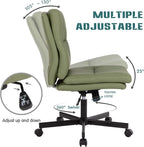 LUCKWIND Armless Office Desk Chair - Image 4