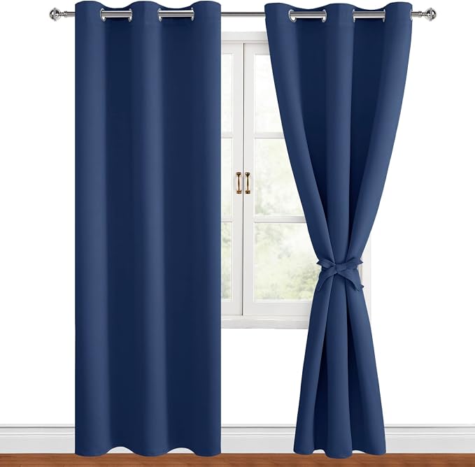 Blackout Curtains for Bedroom, 38 x 84 Inches Long, 2 Panels | Thermal - Image 8