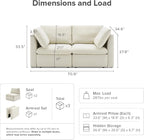 mopio Oversized Modular Sectional Sofa - Image 2
