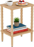 Solid Wood Side Table, Small Retro End Table, Narrow Couch Side Table by pikpuk