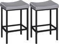 HOOBRO Bar Stools Set of 2, 24.8 Inches Bar Chairs, Counter Height Stools by HOOBRO